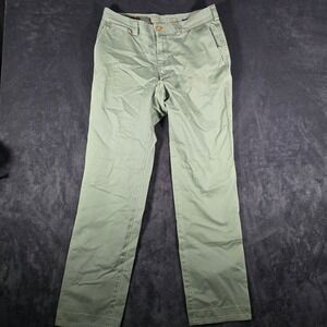 J.McLaughlin‎ Menswear Olive Green Cotton Casual Chino Pants - Size 32